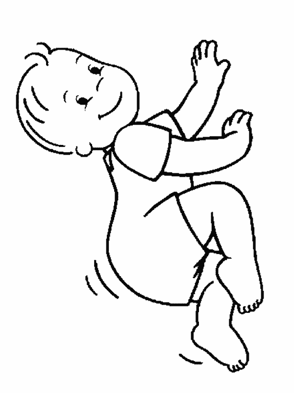 immagine bebe da colorare