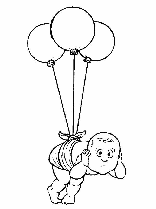 immagine bebe da colorare