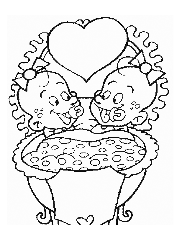 immagine bebe da colorare