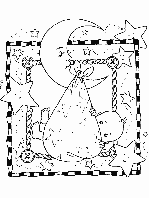 immagine bebe da colorare