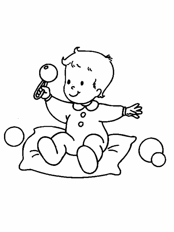 immagine bebe da colorare