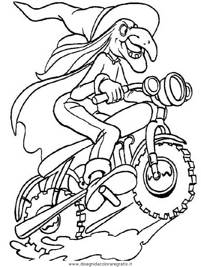 immagine befana da colorare