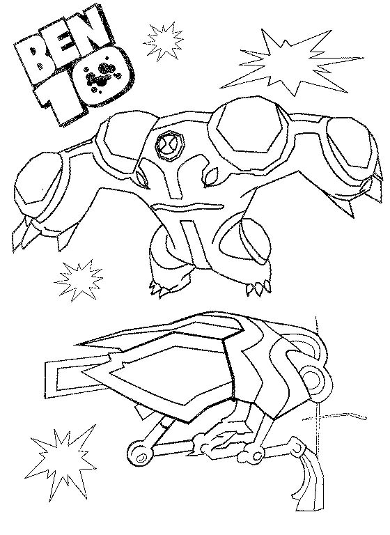 immagine ben 10 da colorare