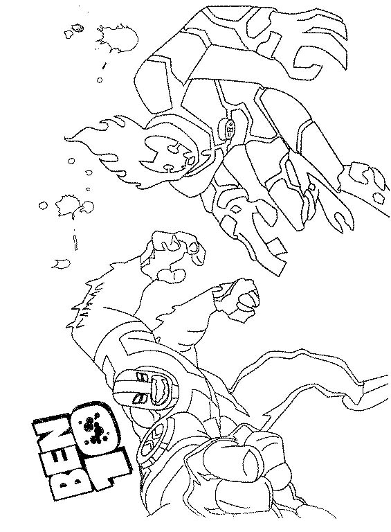 immagine ben 10 da colorare