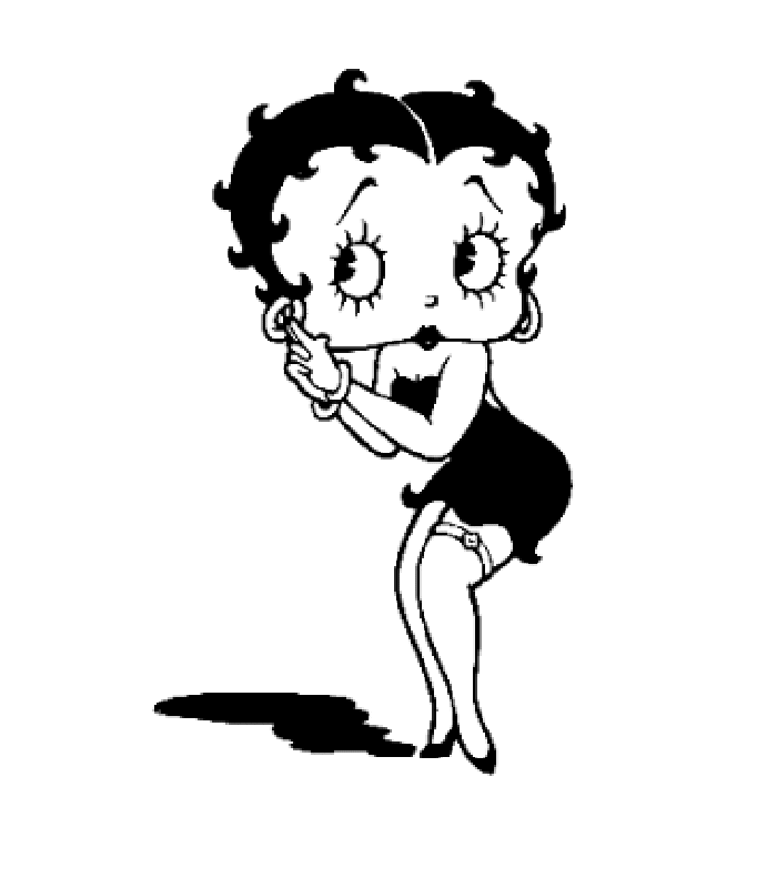 immagine betty boop da colorare