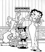 immagine betty boop da colorare