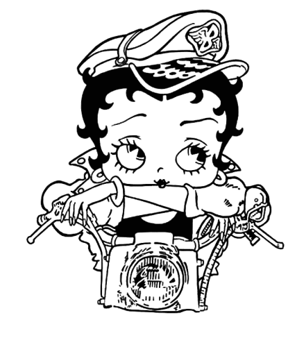 immagine betty boop da colorare