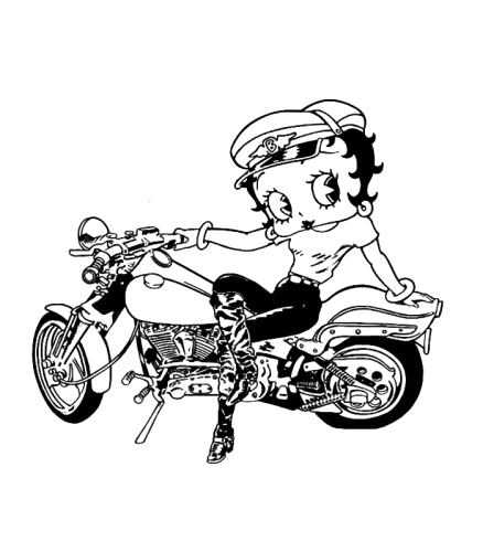 immagine betty boop da colorare