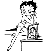 immagine betty boop da colorare