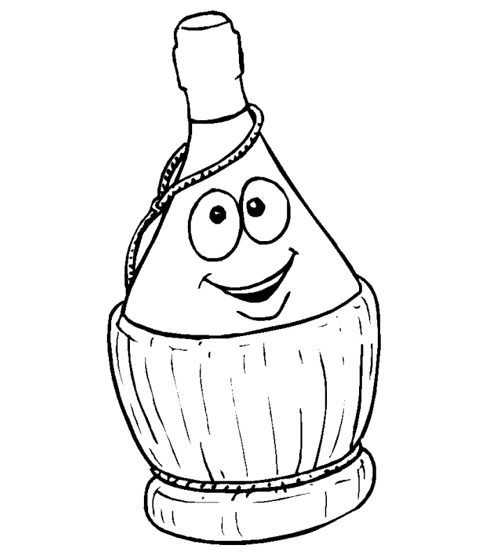 immagine bevande da colorare