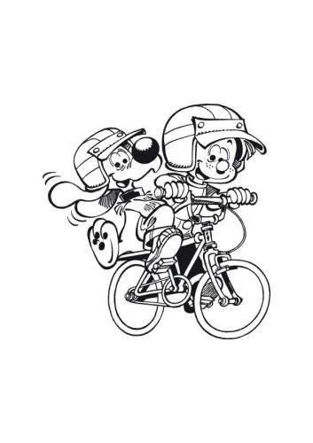 immagine biciclette da colorare