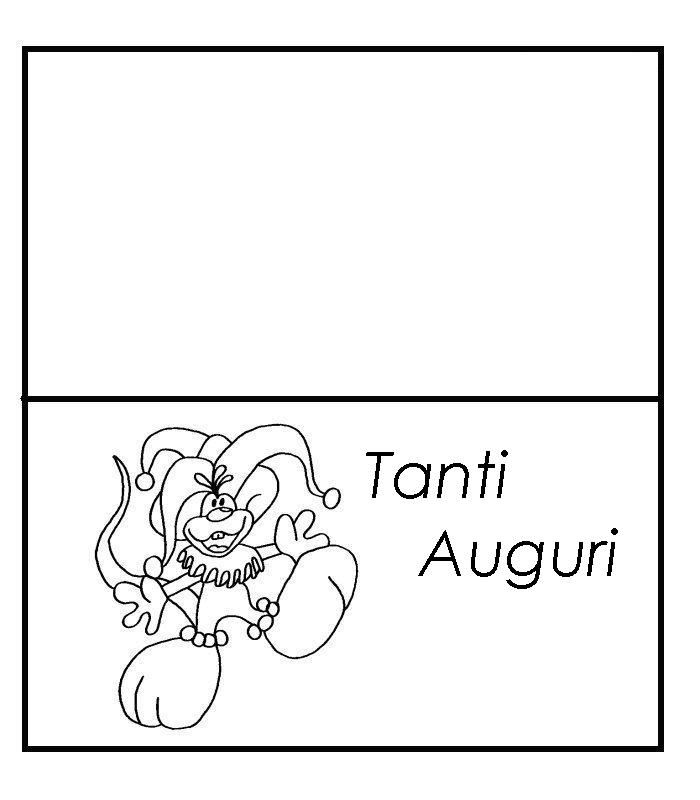 immagine bigliettini buone feste da colorare