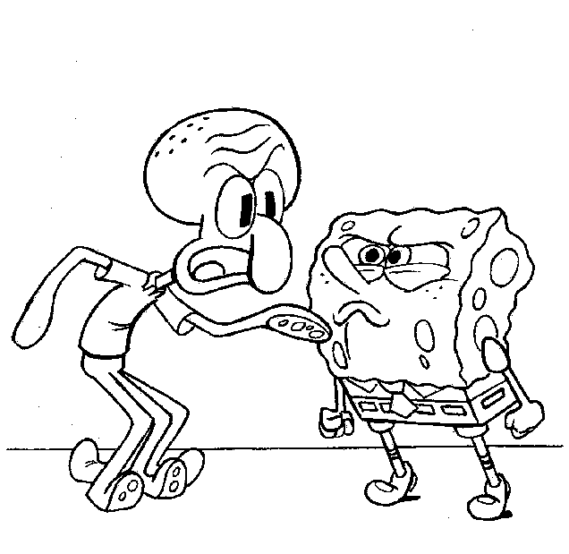 immagine bob spugna da colorare