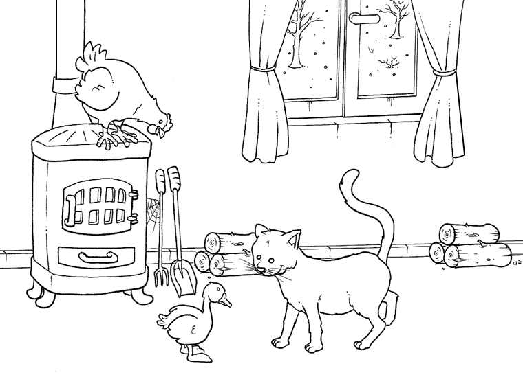 immagine brutto anatroccolo da colorare