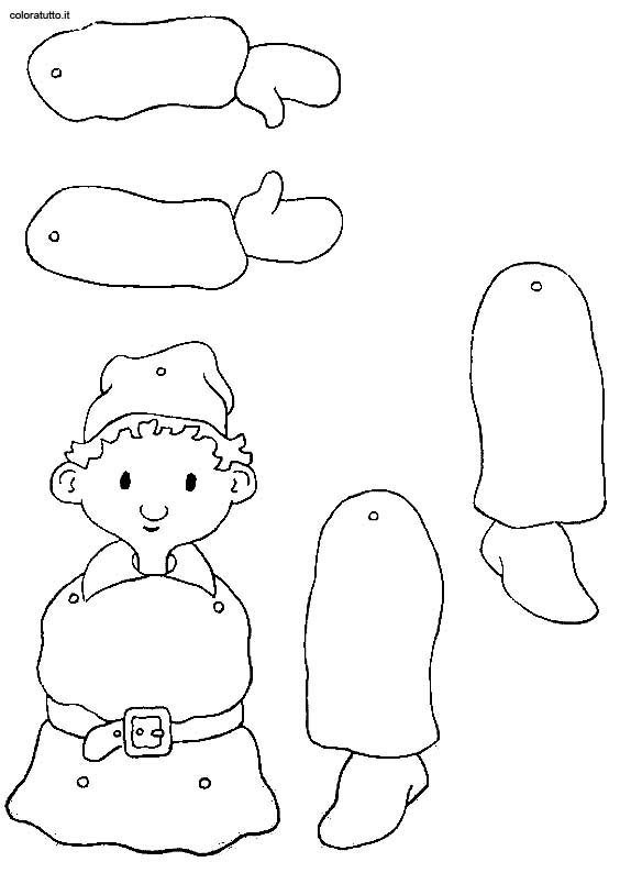 immagine burattini da colorare