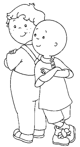 immagine caillou da colorare