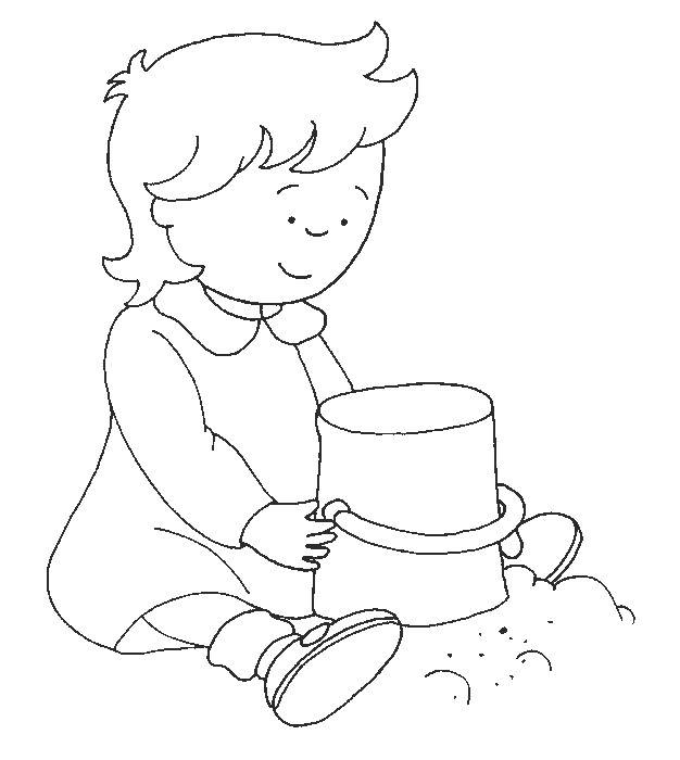 immagine caillou da colorare