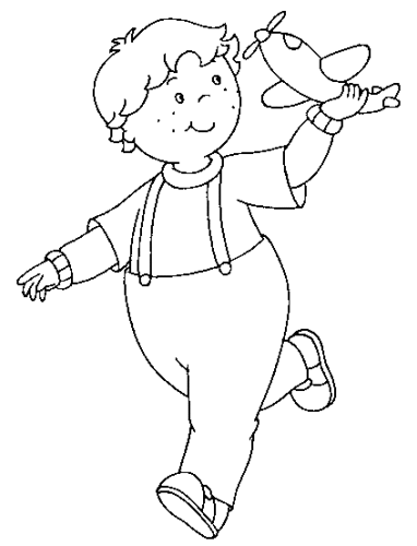 immagine caillou da colorare
