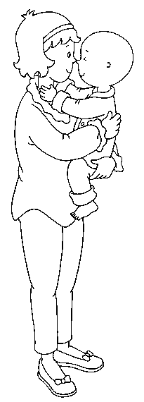 immagine caillou da colorare