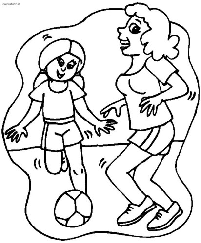 immagine calcio da colorare