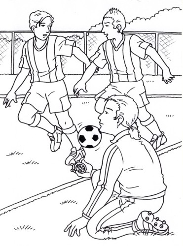 immagine calcio da colorare