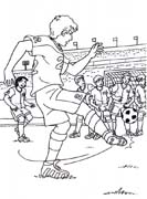 immagine calcio da colorare