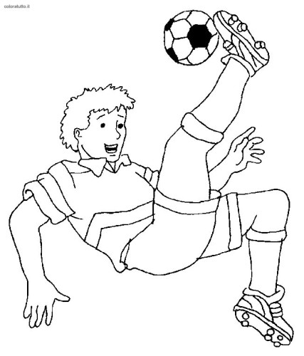 immagine calcio da colorare