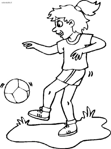 immagine calcio da colorare