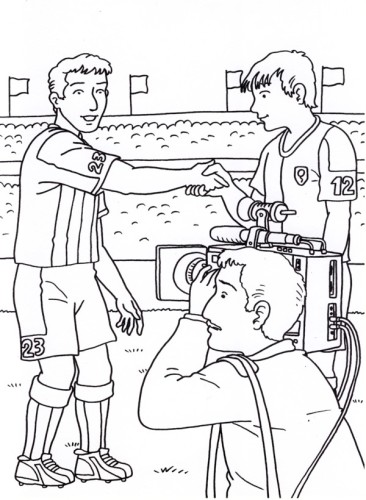 immagine calcio da colorare