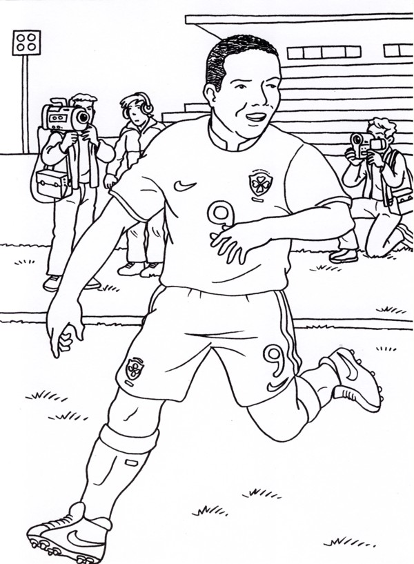 immagine calcio da colorare