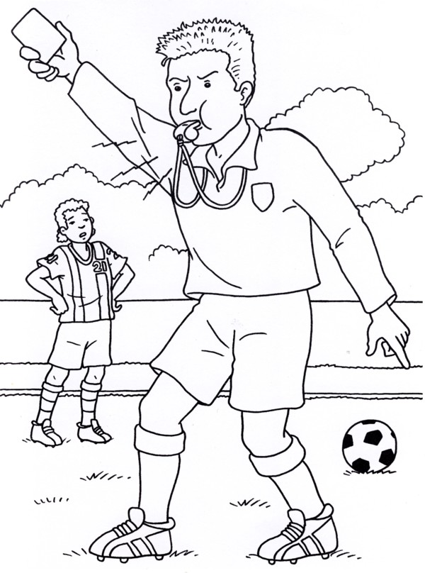 immagine calcio da colorare