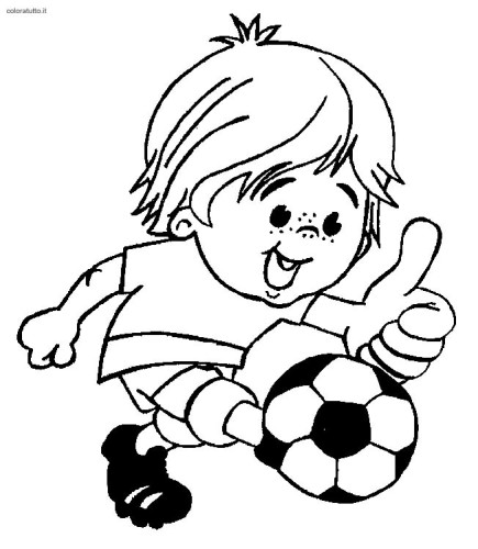 immagine calcio da colorare
