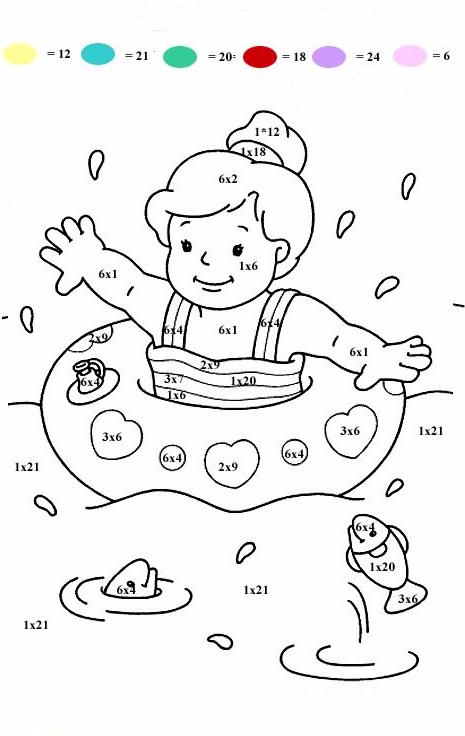 immagine calcola colora da colorare