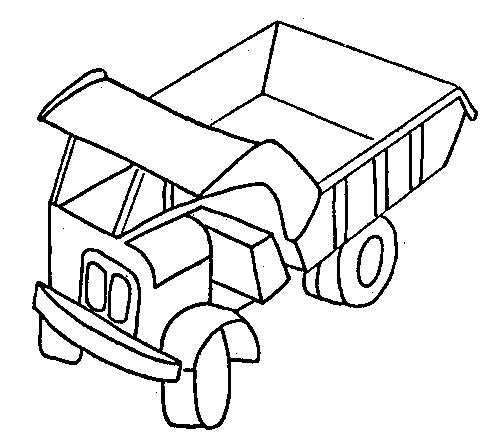 immagine camion da colorare