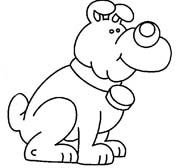 immagine cani da colorare
