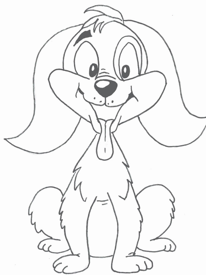 immagine cani da colorare