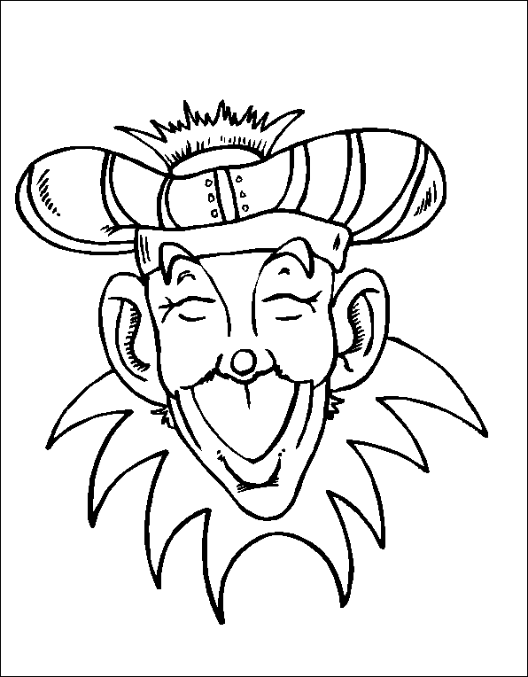 immagine carnevale da colorare