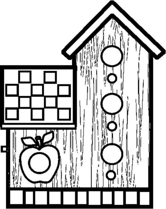 immagine casette uccellini da colorare