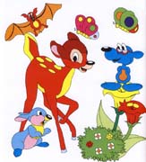 immagine colora fiaba bambi da colorare