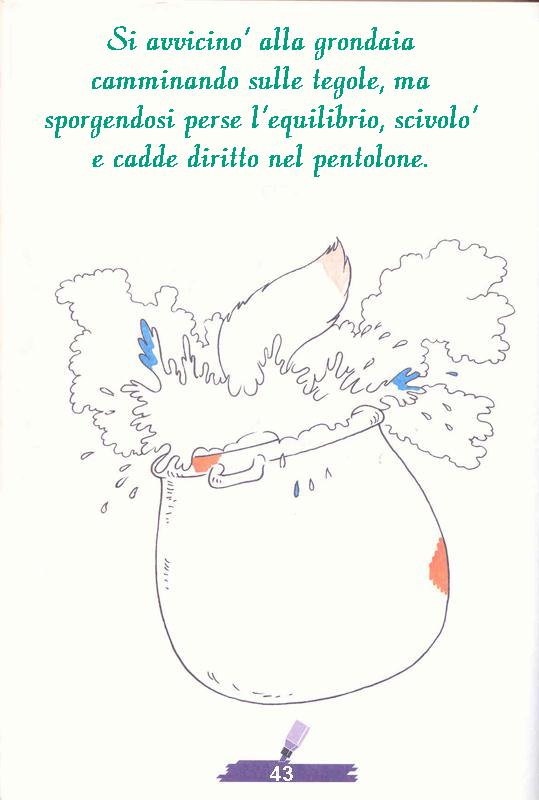 immagine colora fiaba cappuccetto rosso da colorare