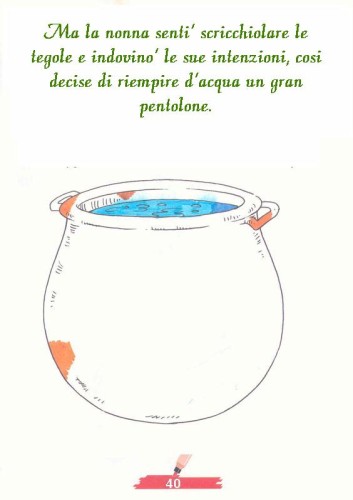 immagine colora fiaba cappuccetto rosso da colorare