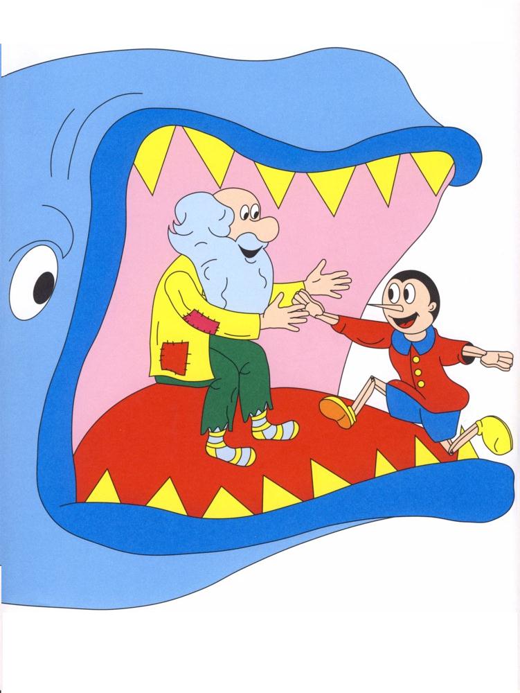 immagine colora fiaba pinocchio da colorare