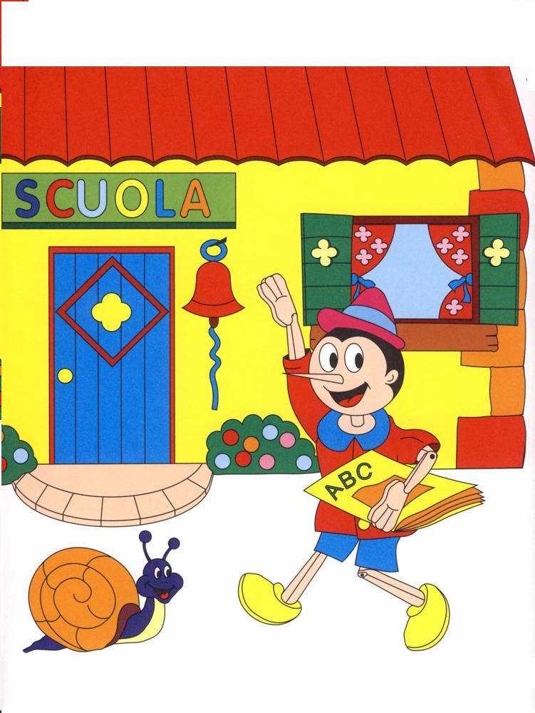 immagine colora fiaba pinocchio da colorare