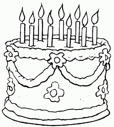 immagine compleanno da colorare