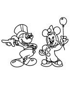 immagine coppia topolino da colorare