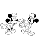 immagine coppia topolino da colorare