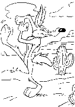immagine coyote bip bip da colorare
