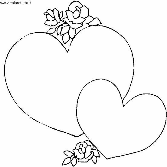 immagine cuori da colorare