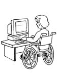 immagine disabili da colorare