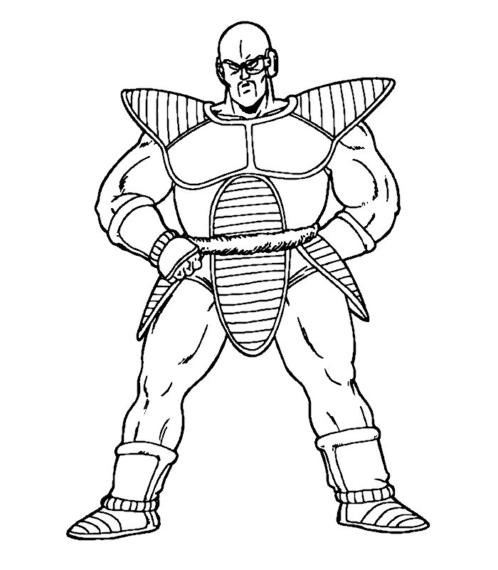 immagine dragon ball z da colorare